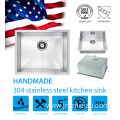 Single Bowl Undermount Kitchen Sink with strainer